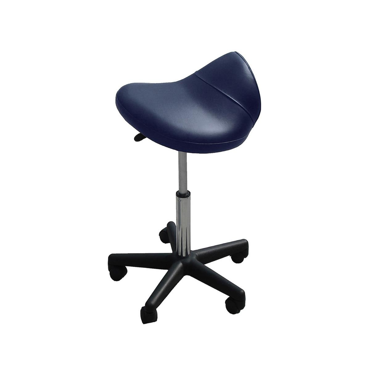 Stabil Rolling Stool Navy Blue