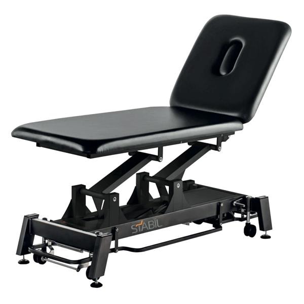 Stabil Pro 2-Section Treatment Table - 360 Degree Operation Black Frame & Upholstery