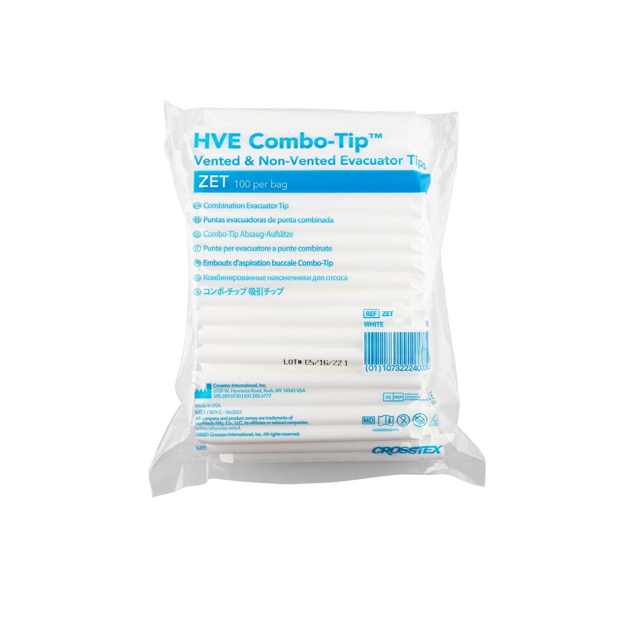 HVE Combo Tip Evacuators White 100pk