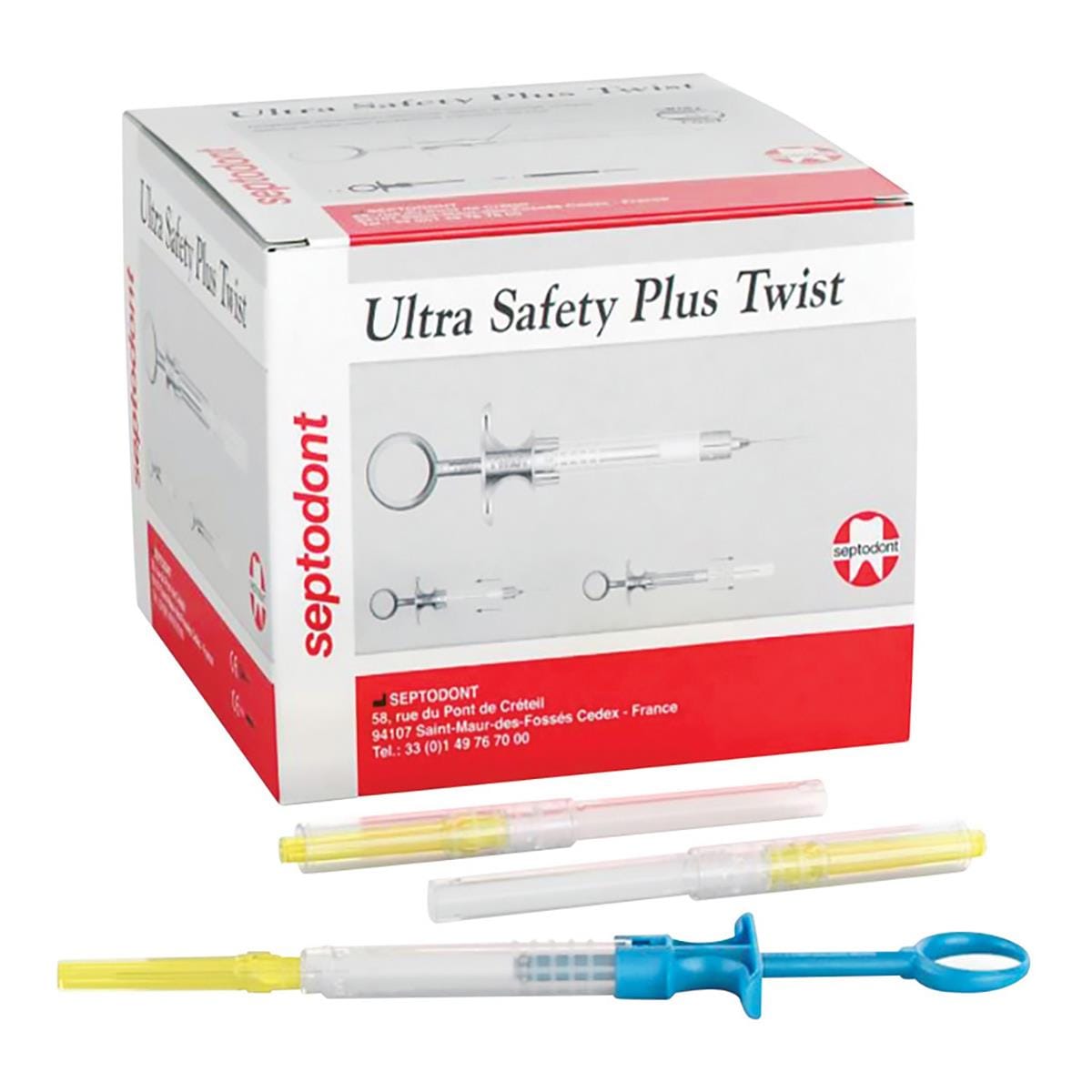 Ultra Safety Plus Twist 30G Short Blue 100pk