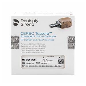 CEREC Tessera Bloc (MT) Medium Translucency C1 C14 4pk