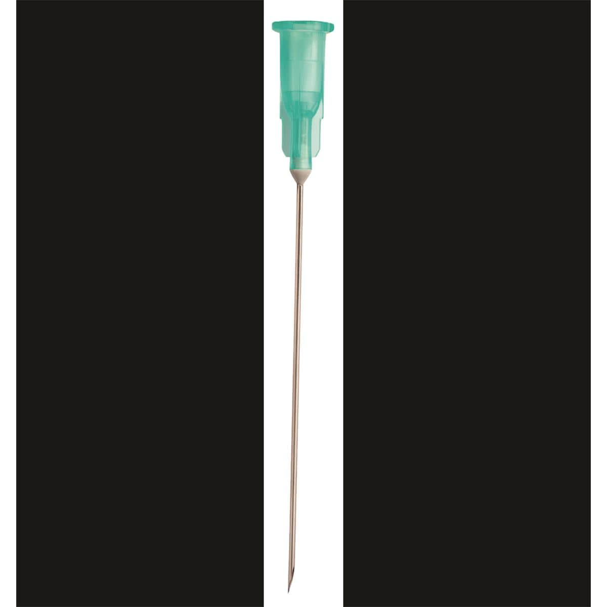 Agani Needle Hypodermic 21G x 50mm Green 100pk