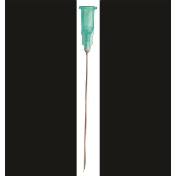 Agani Needle Hypodermic 21G x 50mm Green 100pk