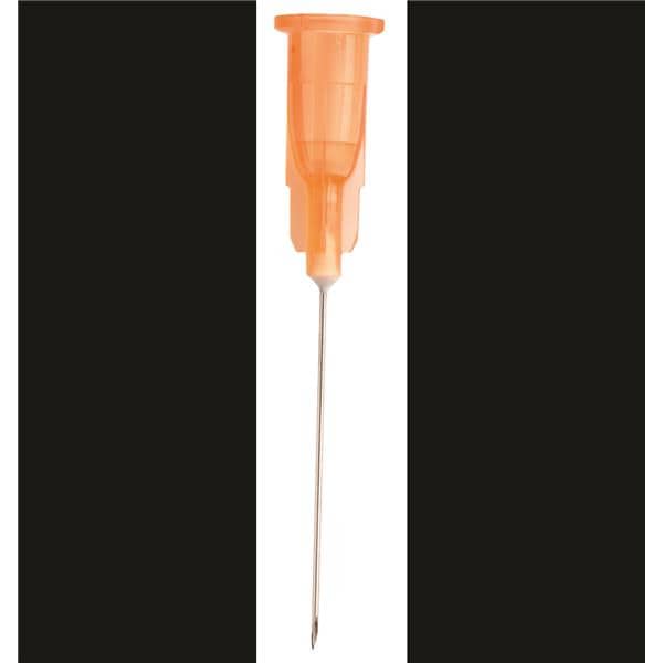 Agani Needle Hypodermic 25G x 16mm Orange 100pk