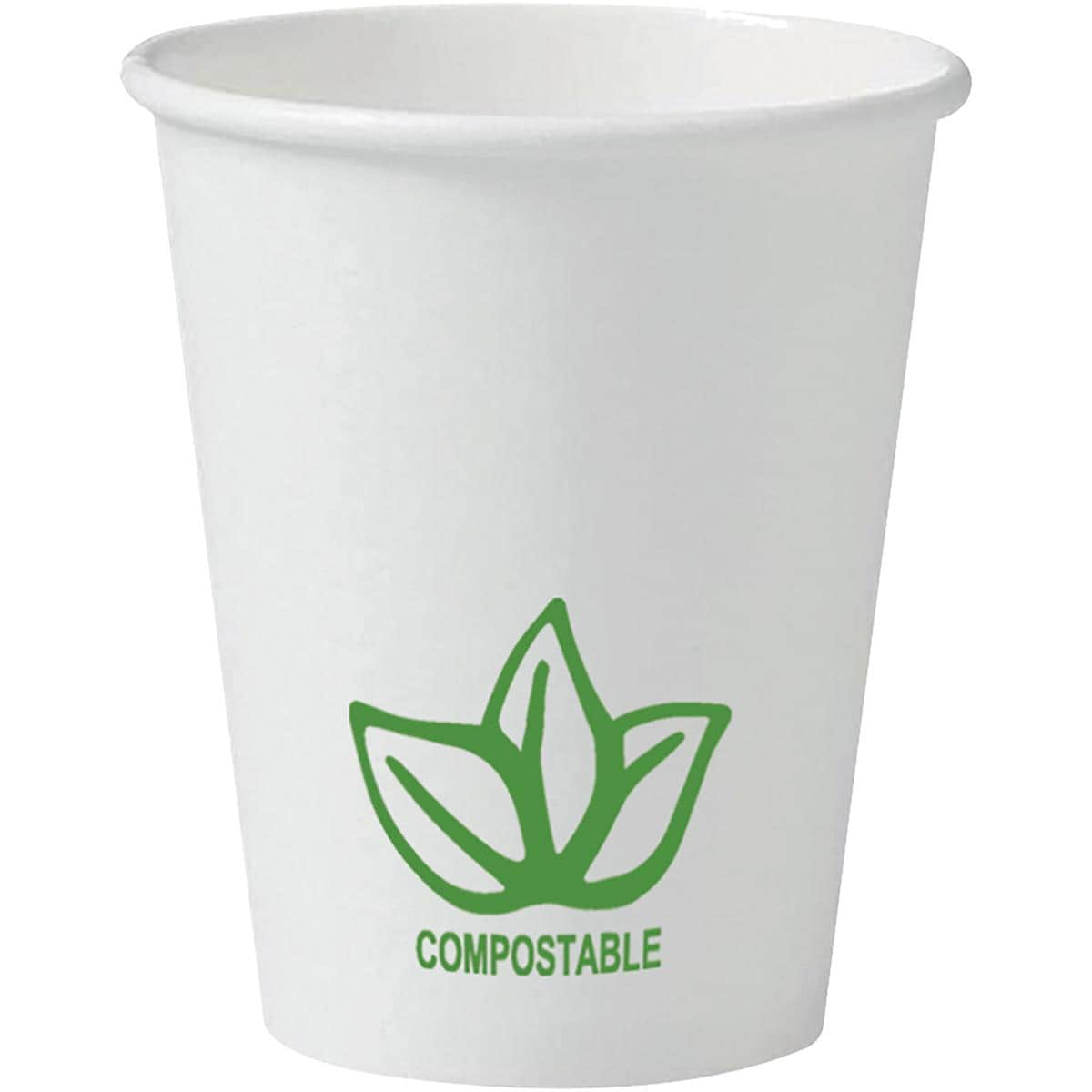 DEHP Paper Cup PLA 180ml Leaf Biodegradable 1000pk