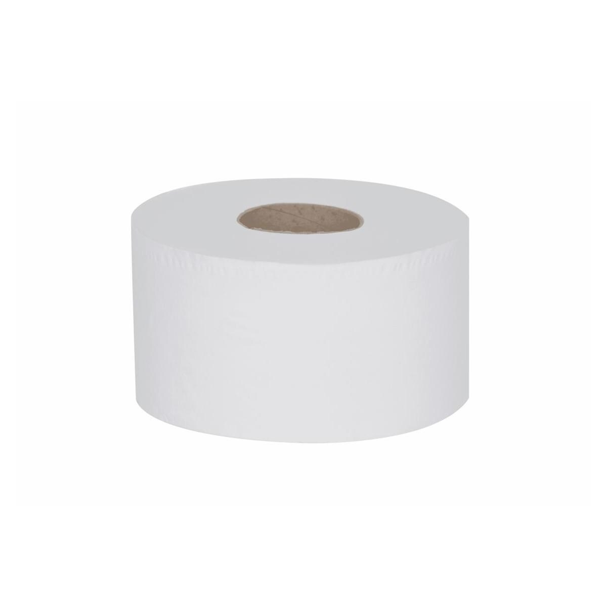 Mini Jumbo Toilet Roll 2-ply White 120m 12pk