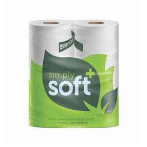 Economy Toilet Roll 2-ply White 90mm 48pk